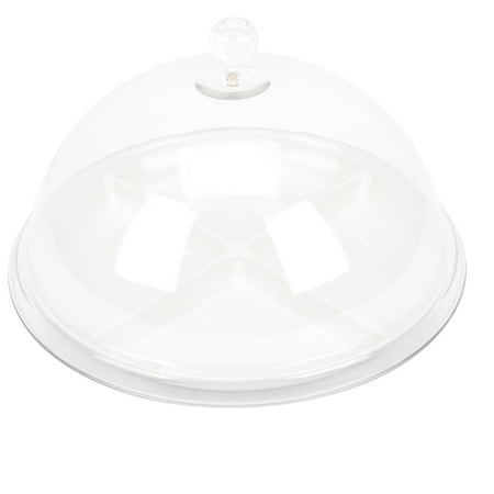 

1 Set Transparent Cake Displaying Tray Multi-grid Dessert Storage Box Cake Stand with Cover