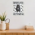 thumbnail image 3 of Embossed Metal Wall Sign Touch My Coffee, 3 of 3