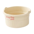 thumbnail image 1 of Bañera de pies, cubo ligero y portátil para baño de pies con puntos de masaje para relajación y pedicura en el hogar. Beige, 1 of 8