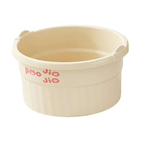 Bañera de pies con puntos de , ligera y portátil, para remojar los pies, para relajarse, pedicura y uso doméstico. Beige