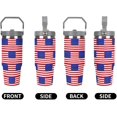 thumbnail image 5 of U.S. Flag Cute 30 Oz Tumbler with Handle Large Insulated Cup Stainless Steel Mug Gifts for Women Men, 5 of 6