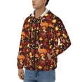 thumbnail image 3 of Kdxio Warm Forest Plants and Deer Print Men Hoodies Casual Hoodies for Men with Zip Pockets Full Zip Long Sleeve Sweatshirt Sports Hooded Jacket-Small, 3 of 5
