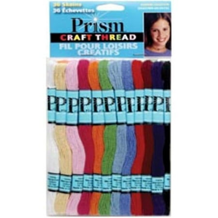 UPC: 0077540149131 | DMC 16277 Prism Craft Thread Pack 8 Meters 36-Pkg-Rainbow