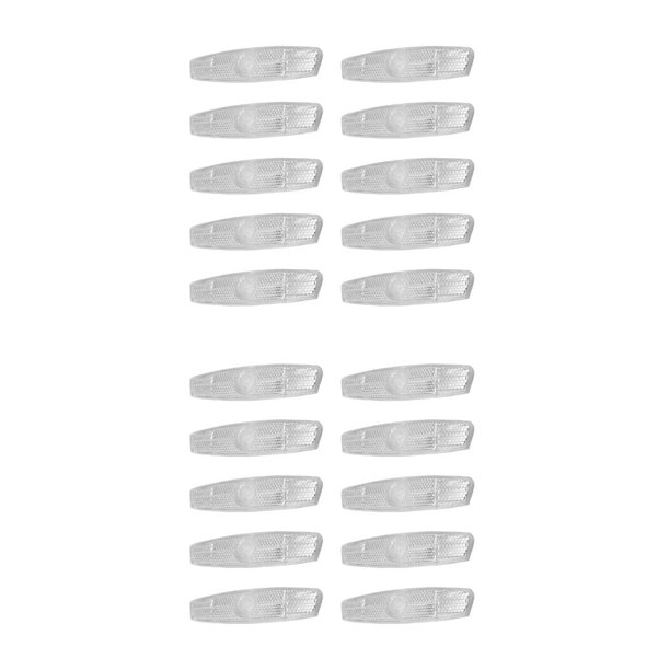 Greeniant Reflectores de bicicleta de 10 piezas, patinetes de conducción nocturna resistentes a la intemperie, tiras reflectantes, piezas de repuesto para Type2 NO2 Greeniant CBP221146