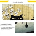 thumbnail image 2 of Dreamtimes 1000 PCS Black Cat Wooden Jigsaw Puzzles Intellectual Entertainment Puzzles for Adults, Fun Challenging Brain Exercise Family Game Creative Gift for Friends Parents Grandparents, 2 of 7