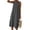 d3-black sleeveless dress, variant on Women's Casual Loose Fit Dress Crew Neck Sleeveless Striped Dresses Summer Boho Beach Sundress Long Lounge Tank Dresses with Pockets Gray,XXL