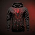 thumbnail image 3 of Sudaderas con estampado 3D de araña para hombre, Sudadera con capucha de gran tamaño, ropa de calle Harajuku de tendencia Hip Hop, Cosplay de ocio, moda de otoño, 3 of 3
