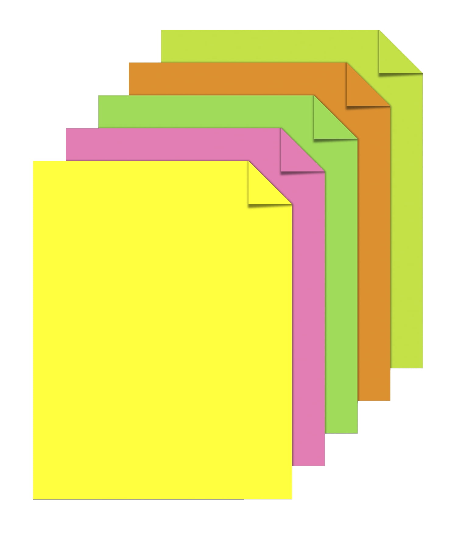 Astrobrights Colored Paper, 8.5" x 11", 24 lb/89 gsm, Neon Assortment, 500 Sheets
