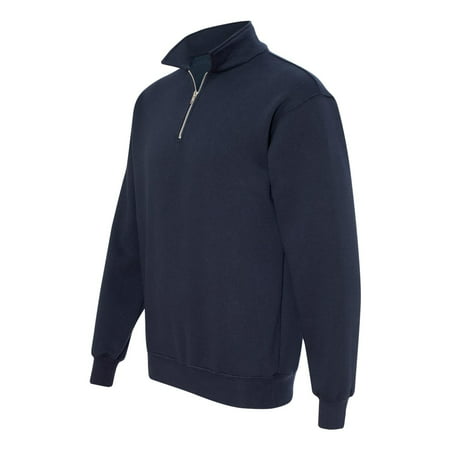 Bayside - Bayside USA-Made Quarter-Zip Pullover Sweatshirt - Walmart.com