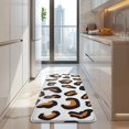thumbnail image 4 of Black and Orange Of Leopard Print Kitchen Rug Mat,Kitchen Runner Rugs Non Skid Washable,Decorative Kitchen Floor Mats for Kitchen,Sink,Laundry,17"x47.2", 4 of 7