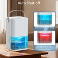 thumbnail image 5 of Dehumidifier Dual Core Compact Quiet for . Portable, Auto Shut OFF, 57OZ Water . Delay-Off Timer and Ambient Light.  for Small Bedroom Bathroom Basement RV Camper Closet, 5 of 6