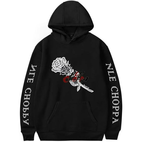 NLE Choppa Merch Rapper Hoodie Harajuku Street Sweatshirt Long Sleeve Men's and Women's Hip Hop Fashion Hoodie