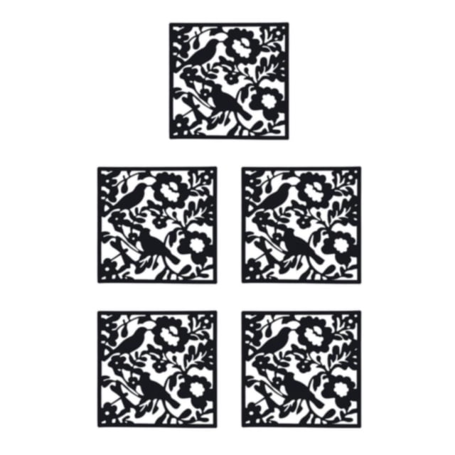 Maytalsory 4x Lightweight DIY Room Splitter Panel For On Go Durable Hanging Divider Screens Black Bird Chart 5Set