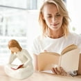 thumbnail image 6 of Teacher Appreciation Reading Girl Figurine, Resin Book Lover Gifts for Women, Thank You Gift for Teachers & Librarians, Literary Home Decor Keepsake, 6 of 8