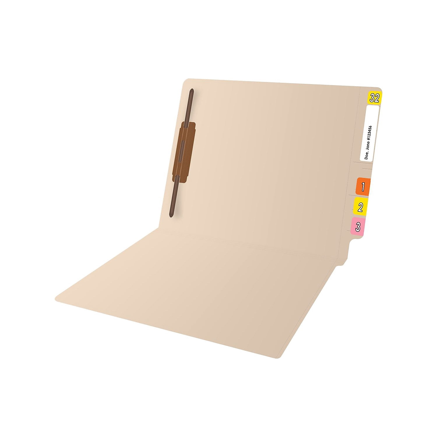 Medical Arts Press Reinforced End Tab File Folder Straight Cut Letter-Size Manila 50/Box (S-01323)