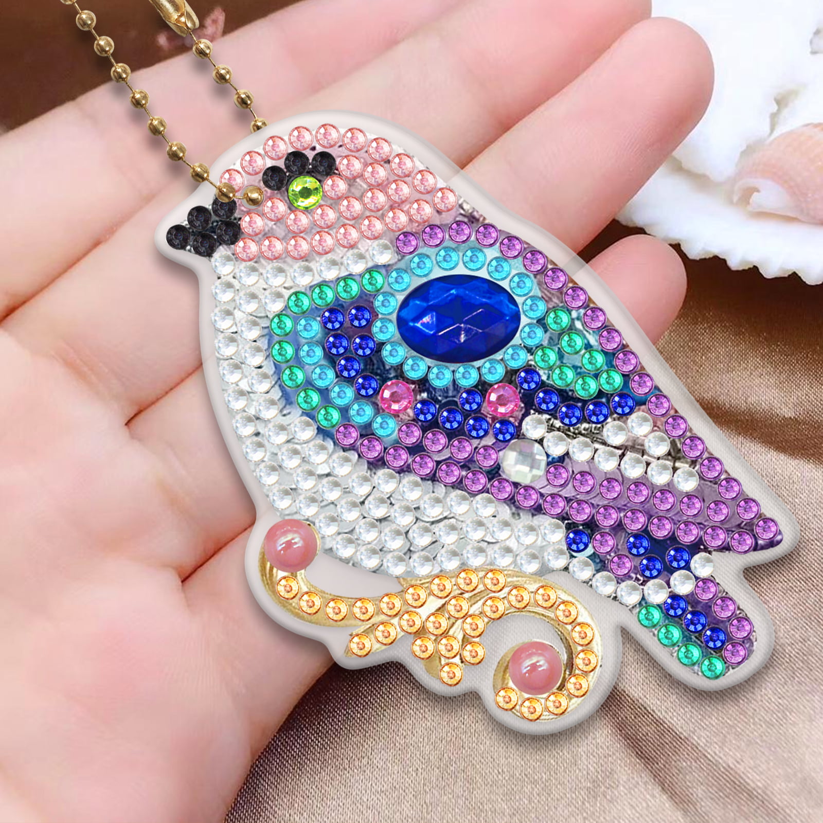 YALKIN Diamond Painting Keychain, 5D DIY Diamond Painting Kits for Kids  Adult, Special Shaped Full Drill Double-Side Diamond Key Ring Set Diamond  Pendant Kits for Backpack Shoulder Bag Accessories 