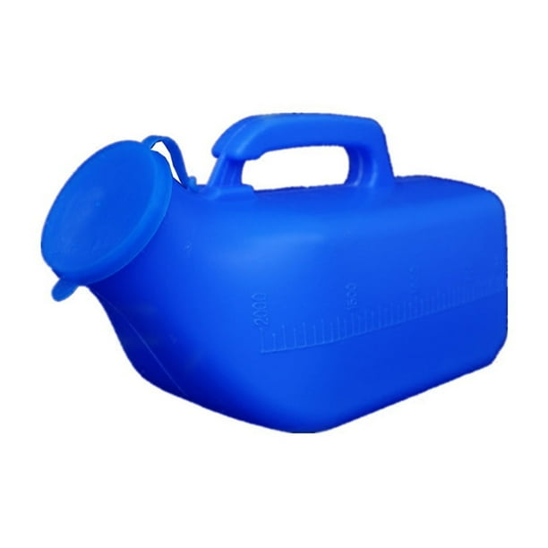 Urinals for Men 2000ml Plastic Urine Bottles for Men with Glow in The Dark Spill Proof Screw Cap