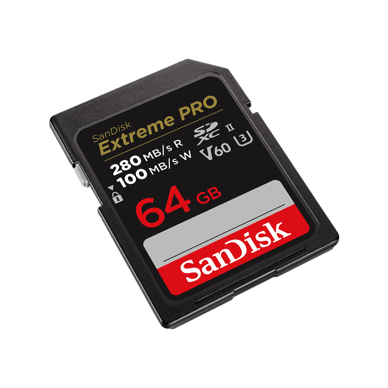 SanDisk, Memory Card, 64GB Extreme PRO SDXC UHS-II SDSDXEP-064G