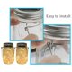 thumbnail image 4 of Paquete de 8 manijas de alambre de acero inoxidable (mango fácil) para Mason, 4 of 5