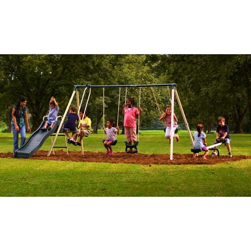 flexible flyer backyard swingin fun metal swing set walmart com flexible flyer swing set at sams club