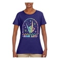 thumbnail image 2 of Wild Bobby Motherhood Some Days I Rock It Skeleton Hand Women Graphic Tee, 2 of 6