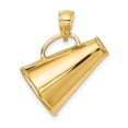 thumbnail image 3 of FJC Finejewelers 14k Yellow Gold Solid Polished 3d Large Megaphone Charm, 3 of 7