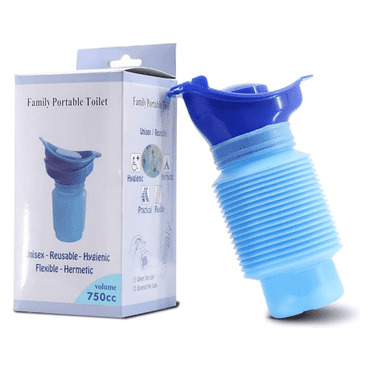 Adjustable Portable Urinal, Pee Bottles Unisex, Collapsible Urinal Emergency Travel Urinal Mini Mobile Toilet Potty Pee Bottle for Traffic Jam and Camping 750ML