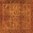 thumbnail image 1 of Ahgly Company Indoor Square Oriental Orange Industrial Area Rugs, 6' Square, 1 of 4