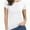 White, variant on Fashion Casual Women's Crew neck Short Sleeve T-Shirt Basic Tee Tops
