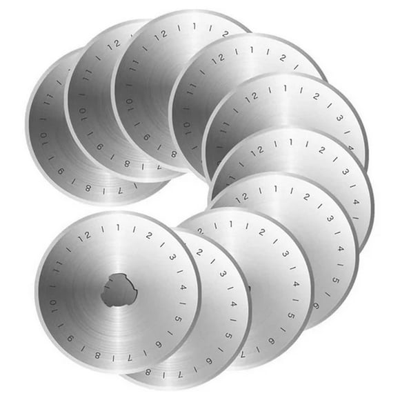TIELUTT Cutter 45mm 10 Pack Fits Replacement Quilting Scrapbooking Sewing Arts Crafts 10 Nail Pencil Grinder Drill for Jewelry Making Stubby Drill Bits High Speed Woodworking Drill Bits Drill Parts