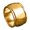 14K Gold-Plated, variant on Band Circle Ring for Women and Men 14K Rose Gold-Plated, Daily Wear, Size 8, Gift Box Included