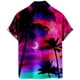 thumbnail image 2 of Camisas Para Hombre Slim Fit Estilo Cocotero Impresión digital 3d Camisa de manga corta creativa suelta casual (Hot Pink, L), 2 of 4