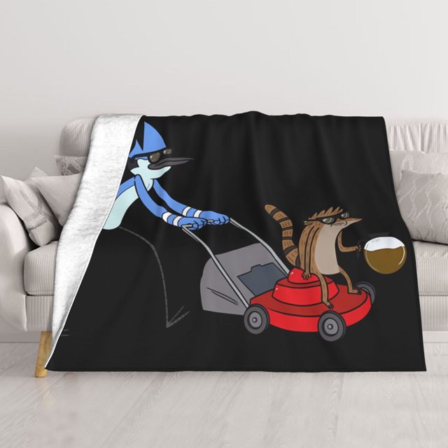 Manta de aire acondicionado Mordecai, manta de felpa de franela suave, manta de cama, manta de sofá para adolescentes, niños, niñas, niños, hombres, mujeres