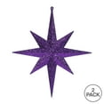 thumbnail image 3 of Vickerman 12" Purple Iridescent Glitter Bethlehem Star Christmas Ornament, 2 per Box, 3 of 3