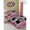 Veratex Pink Skulls Microfiber Reversible Bed in a Bag