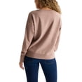 thumbnail image 3 of Lucky Brand Women's V-Neck Knit Sweater - Long Sleeve Relaxed Fit - Midweight (Small, Tan), 3 of 4