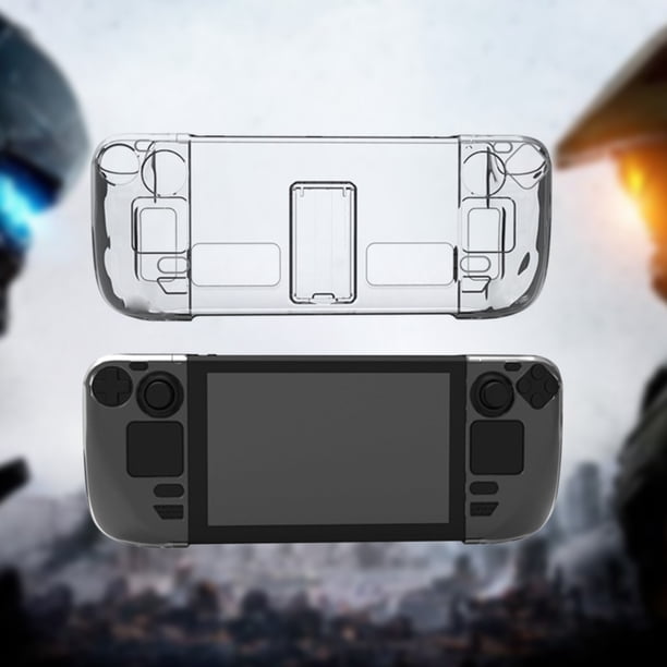 Protector de consola de PC transparente con accesorios de carcasa de cristal de soporte para Steam Deck Likrtyny Para estrenar