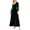 Dark Green, variant on Delconic Women’s Long Sleeve Velvet Maxi Dress V Neck Floor Length Evening Gown Elegant Formal Party Wear for Special Occasions Black L