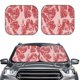 thumbnail image 2 of Fotbe Red Meat Juego de 2 Piezas de Parasoles para Parabrisas | Bloqueador Solar para Auto | Accesorios Plegables para Protección Solar Interior-Small, 2 of 6