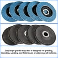 thumbnail image 5 of ALL-CARB 50-Pack 4-1/2x7/8 Zirconia Flap Disc, Zirconia Abrasive Grinding Wheel T29 & 80 Grit Flap Sanding Disc, Angle Grinder Abrasive Sanding Disc Wheel for Metal and Wood Grinding, 5 of 6
