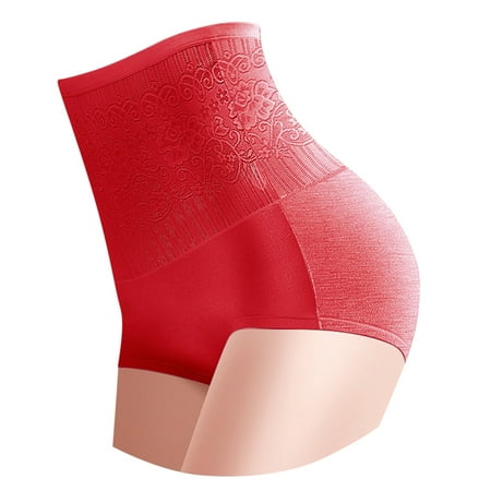 wendunide womens underwear Waist Butt Waist Trainer Control High Tummy Body Ladies Panty Shapewear Lifter Pants Slim Womens Shaper Panties Women s Panties Women s Panties Red L
