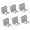 White, variant on Damage Release Adhesive Hook Strong Hold Bathroom Storage Plastic Hook for Wet Towels Toothbrush Cup Organizing