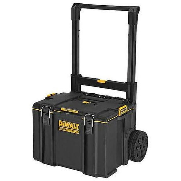Dewalt ToughSystem 2.0 Rolling Tool Box, Plastic, Black, 24 in W x 20 in D x 16-1/2 in H