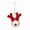 Color:Red, variant on Festive Handwoven Christmas Deer Head Pendant, Perfect for Holiday Decor Exquisite Craftsmanship, Festive Atmospheres