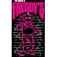 thumbnail image 2 of Five Nights at Freddy's Neon Pink Freddy Against the Wall Boy's Black T-shirt-XS, 2 of 7