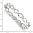 thumbnail image 4 of Stainless Steel Polished Criss Cross Hinged Bangle Made In China -Jewelry By Sweet Pea, 4 of 7