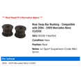 thumbnail image 2 of Rear Sway Bar Bushing - Compatible with 2006 - 2009 Mercedes-Benz CLK350 2007 2008, 2 of 2