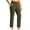 Army Green, variant on Stamzod Women'S Yoga Pants with Pocket Solid Color Elastic Waist Straight Workout Pants Women Activewear Casual Loose Athletic Pants for Women Army Green L
