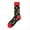 Red, variant on Penkiiy Middle Socks for Men Fashion Men Women Unisex Casual Cotton Print Middle stockings Socks Black Socks