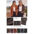 thumbnail image 3 of PRETTYGARDEN Fall Blazers for Women Business Casual | Long Sleeve Plaid Houndstooth, Notch Lapel Pockets, Oversized Blazer Outerwear, Trendy Suit Jackets, Winter Work Outfits, 3 of 10